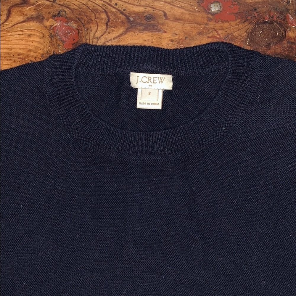 Navy Blue Lightweight J Crew Sweater - Picture 3 of 4